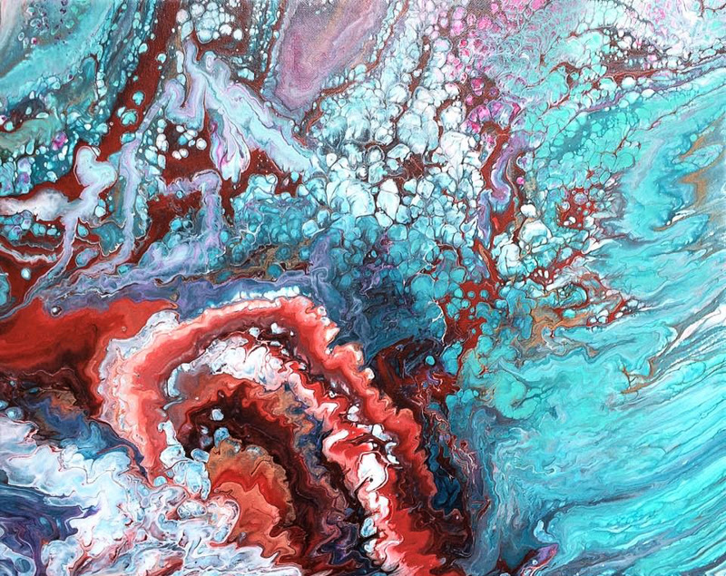 Abstract Fluid Art by Seraph-Eden Carr from Canada.