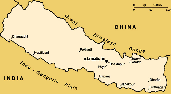 nepal map