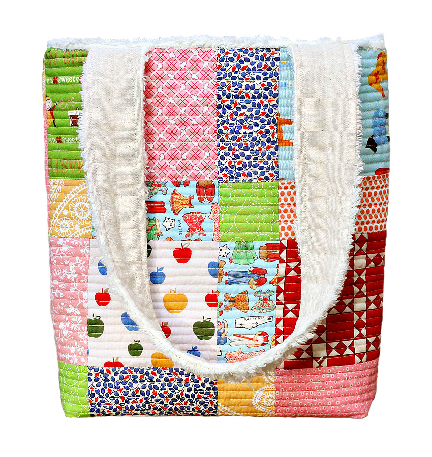 Quilted Patchwork Tote Bag Tutorial