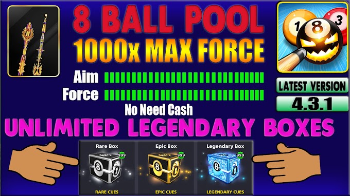 8 Ball Pool v4.3.1 Mega MOD Unlimited Force, Aim, Legendary Boxes