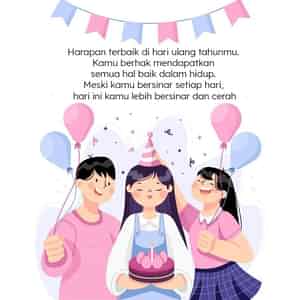 gambar ucapan selamat ulang tahun untuk anak perempuan