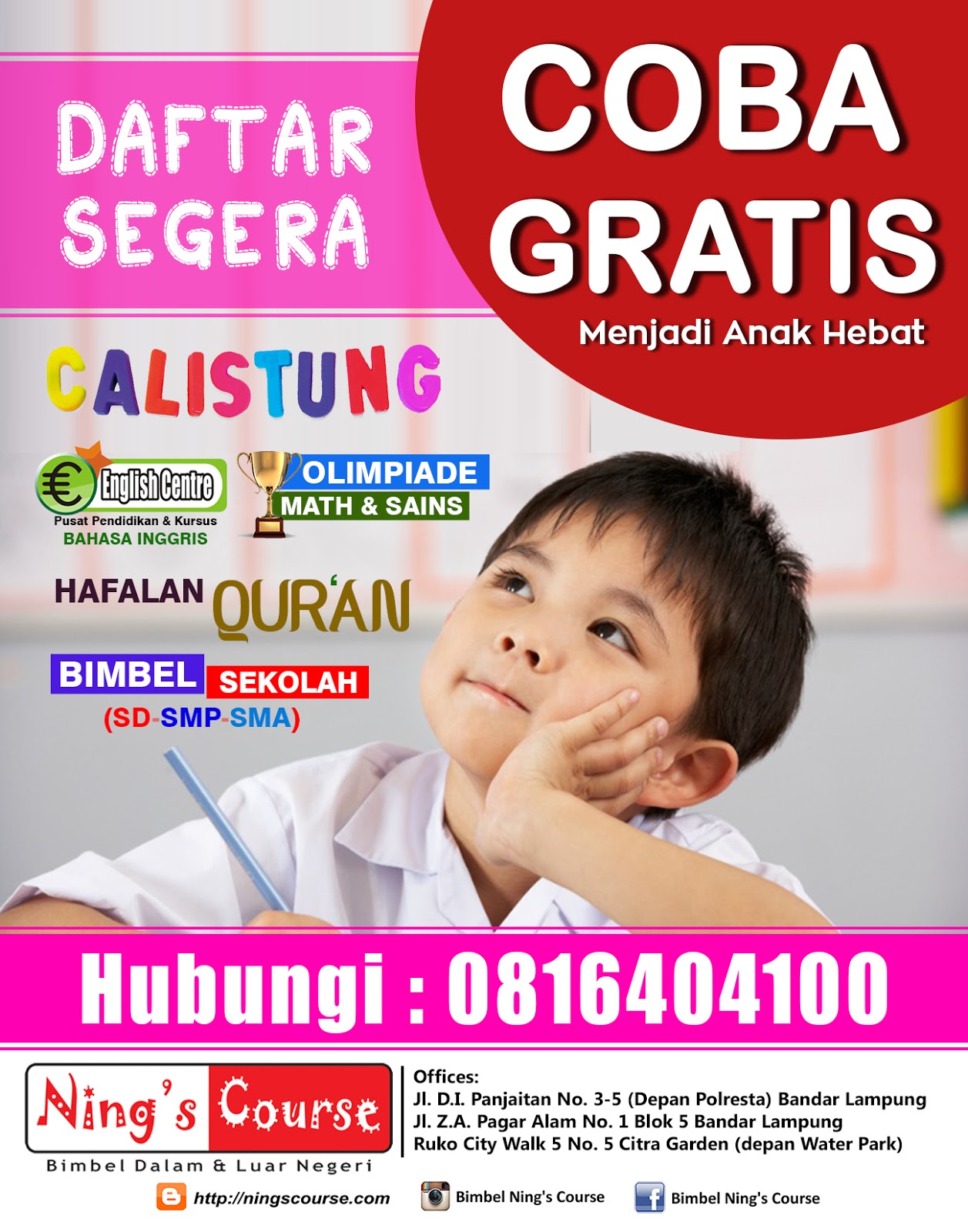 brosur coba gratis 2017 anak anak FIKS tipe 6 new lagiii AKKKHIRR nings course