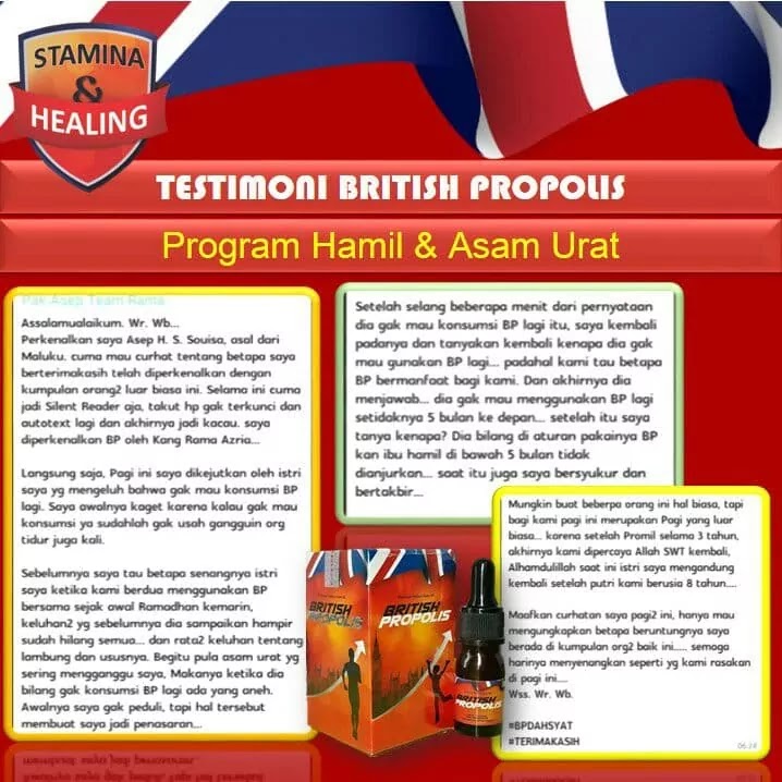 khasiat british propolis untuk promil