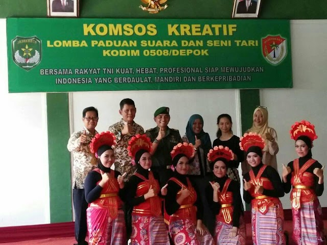 SMAN 6 Juarai Lomba Tari Kodim Depok