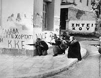 Greek Civil War | NLF Insurgents at a street fight