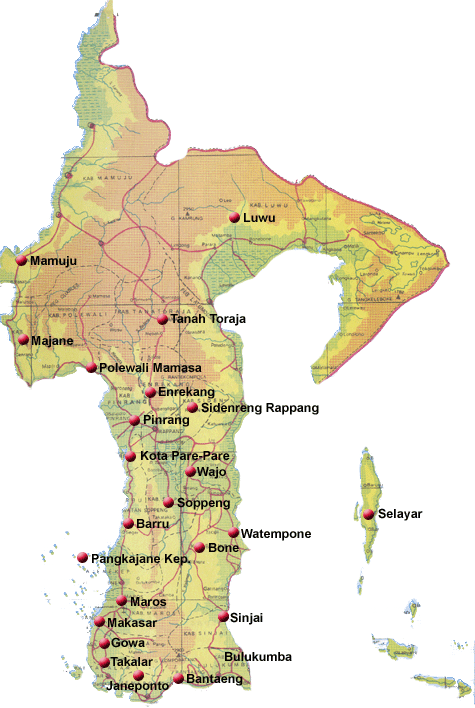 D'halik: Peta Sulawesi Selatan
