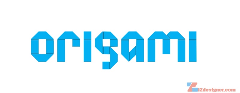 Phong Cách Origami Trong Thit K Logo iZdesigner Th 