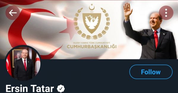 Greek Cypriots start protest to remove TRNC's president, Ersin Tatar’s president title on Twitter