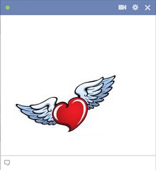 Heart With Wings Emoticon