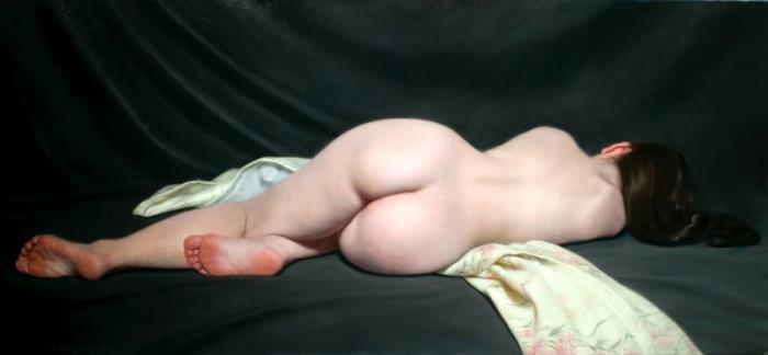 Mishima Tetsuya (三 嶋 哲 也) Nude Painting