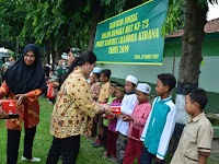 Santuni anak yatim piatu dan Kaum Duafa,wujud kepedulian Persit kodim 0712 /Tegal