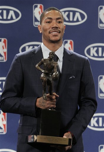 derrick rose kanye west. derrick rose mvp images.