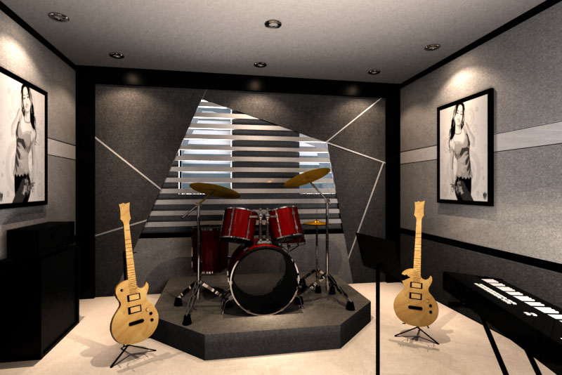 DESIGN INTERIOR: music studio