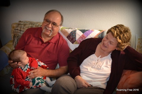 Emma with Grandma and Grandpa