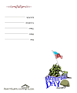 Printable Memorial Day Cards