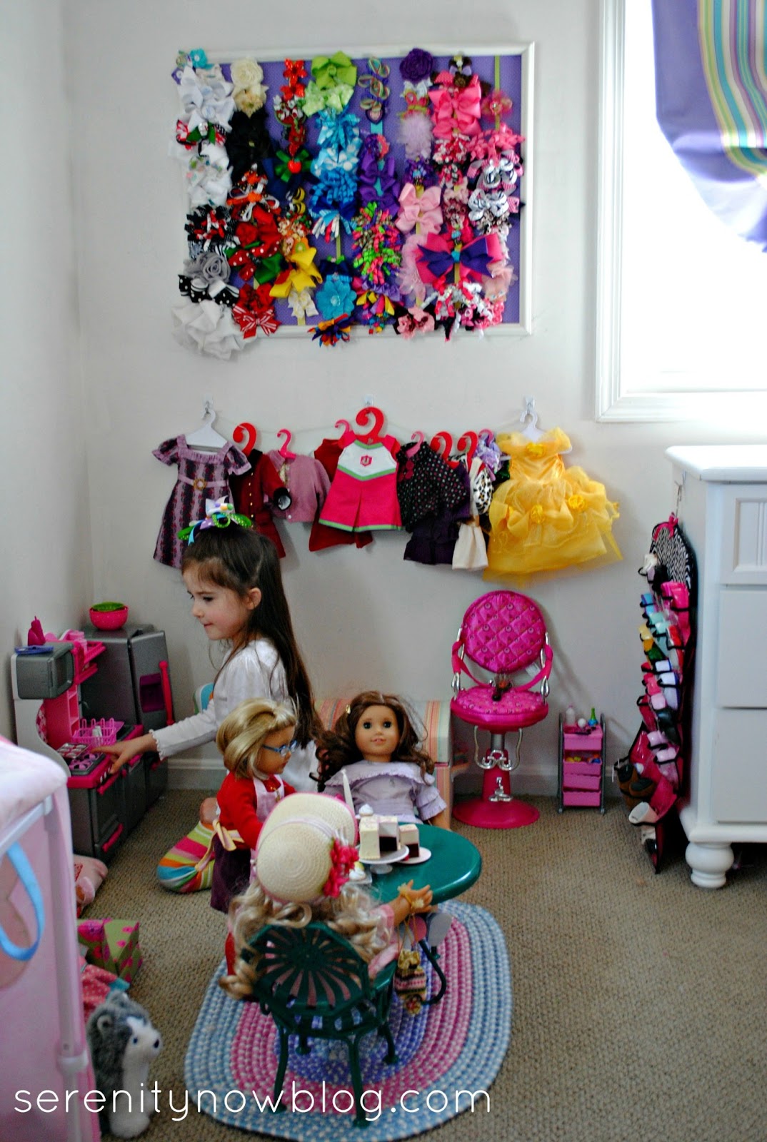 Organizing Tips for American Girl Doll Shoes Accessories Serenity+Now+blog