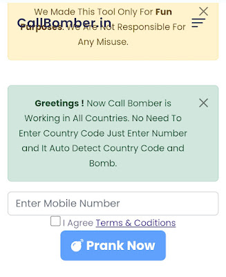 Call bomber.in