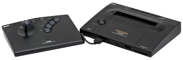 The original first NEO-GEO AES console, using big cartridges!