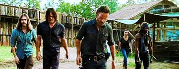 The Walking Dead Daryl, Rick Grimmes, Magguie Rhee, Michone