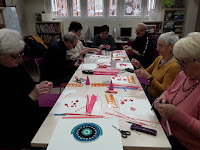 Quilling w wykonania Klub Seniora "Bociania Oaza" z Bydgoszczy