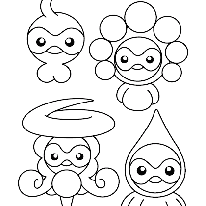 Unique Cute Pokemon Coloring Pages Drawing