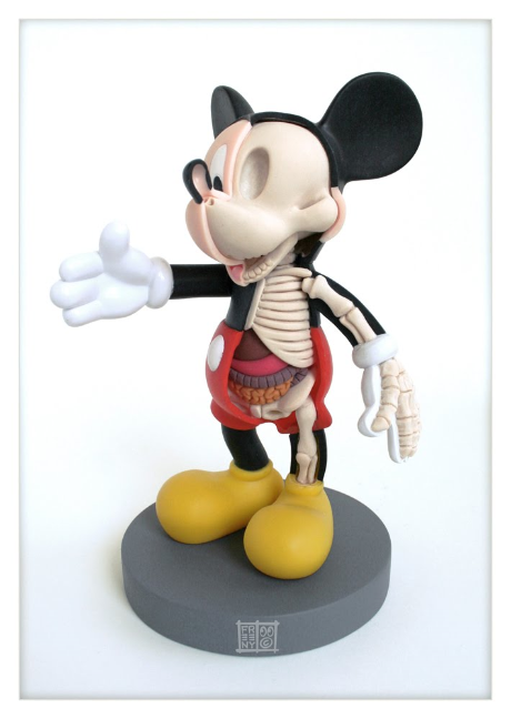 Sideways ミッキーさん中身が見えちゃってますよ Mickey Mouse Anatomy Sculpt