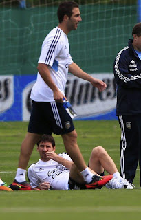 Lionel Messi looking awesome in white shirt