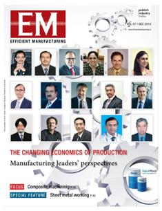 EM Efficient Manufacturing - January 2016 | TRUE PDF | Mensile | Professionisti | Tecnologia | Industria | Meccanica | Automazione
The monthly EM Efficient Manufacturing offers a threedimensional perspective on Technology, Market & Management aspects of Efficient Manufacturing, covering machine tools, cutting tools, automotive & other discrete manufacturing.
EM Efficient Manufacturing keeps its readers up-to-date with the latest industry developments and technological advances, helping them ensure efficient manufacturing practices leading to success not only on the shop-floor, but also in the market, so as to stand out with the required competitiveness and the right business approach in the rapidly evolving world of manufacturing.
EM Efficient Manufacturing comprehensive coverage spans both verticals and horizontals. From elaborate factory integration systems and CNC machines to the tiniest tools & inserts, EM Efficient Manufacturing is always at the forefront of technology, and serves to inform and educate its discerning audience of developments in various areas of manufacturing.