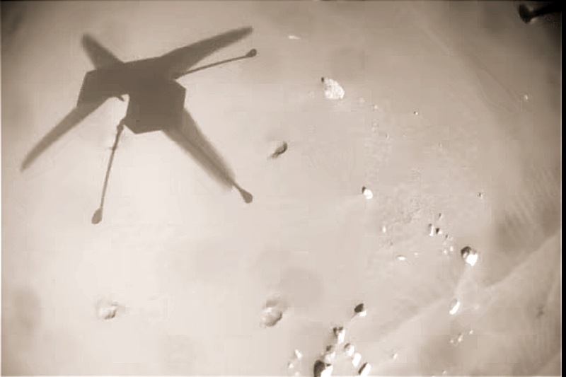 El vuelo del helicóptero Ingenuity en Marte