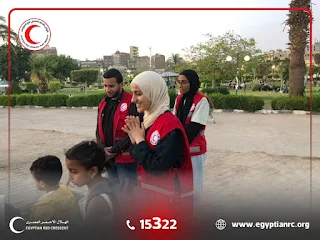 فرق الهلال الأحمر بالسويس تشارك في تأمين الاحتفالات بشم النسيم