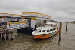 Our "taxi" from the airport to "downtown" Venice.