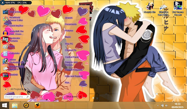 Download Theme Windows 8/8.1 Naruto dan hinata V2 