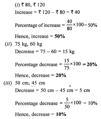 Selina Concise Mathematics Class 6 ICSE Solutions Chapter 16 Percent (Percentage)
