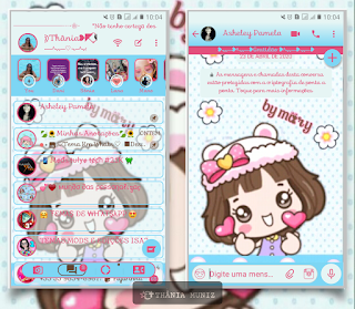 Anime Girl Theme For YOWhatsApp & KM WhatsApp By Thania