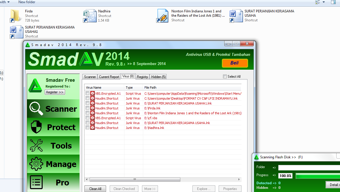 Blog tips dan trik kali ini akan membuatkan cara terbaru untuk memperbaiki flasdisk yang isin Tips Trik Dan Cara Praktis Hapus Virus Shortcut Flasdisk Terbaru 2014