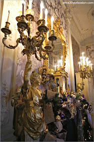 Chimenea del Dormitorio de Alva en Marble House, Newport