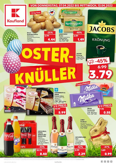 KAUFLAND  Prospekt - Angebote  ab 07.04 / ab 31.03 2022 → OSTER - KNULER | ONLINE MARKETPLATZ DEALS