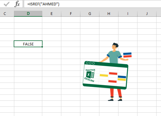 شرح صيغة الدالة ISREF في برنامج مايكروسوفت Excel