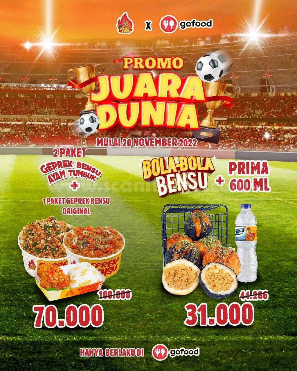 Promo GEPREK BENSU Paket JUARA DUNIA