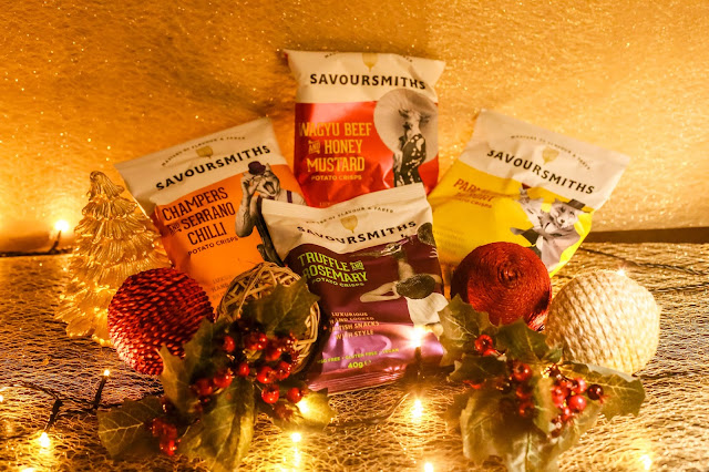 Savoursmiths potato crisps - For more ideas on how to survive the Christmas period and festive season read my pre-Christmas gift guide.