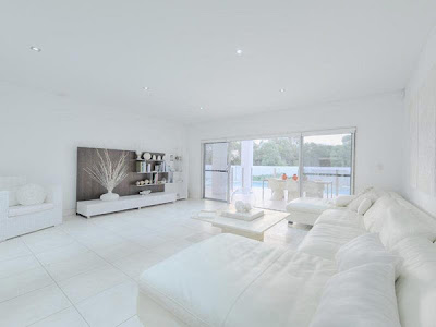 Completely white home design, Queensland, Australia