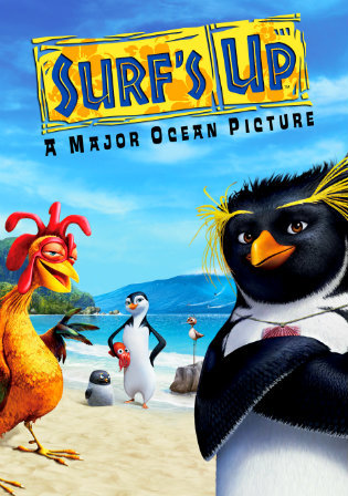 Poster of Surf's Up (2007) BRRip Dual Audio 480p 300Mb