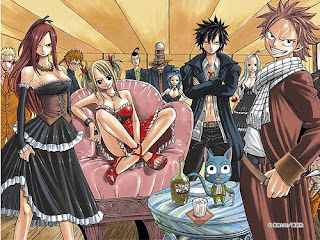 fairy tail anime wallpaper guild erza natsu gray lucy manga