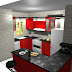 My new red kitchen designed by Kabnoury