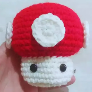 Hongo Toad Amigurumi a Crochet