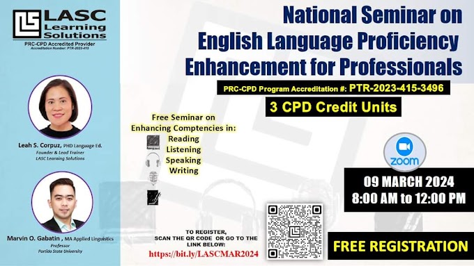 Free National Seminar on English Language Proficiency Enhancement for Professionals