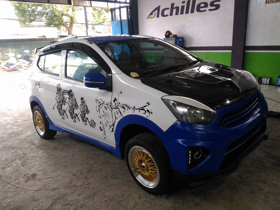  Modifikasi  Daihatsu  Ayla  Indonesia Body kit Mobil 
