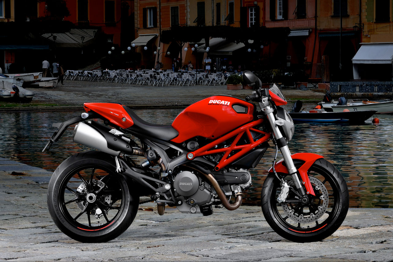 ducati monster 695 red 2011 Ducati Monster 796 Side View