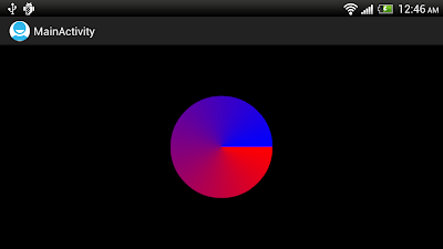 Paint.setShader() with SweepGradient