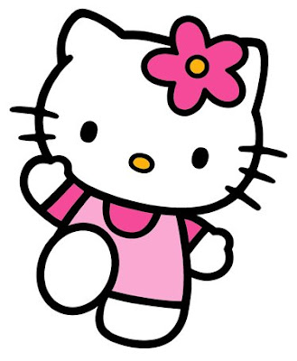 This sweet cat is Hello Kitty , a Japanese character appearing in ...